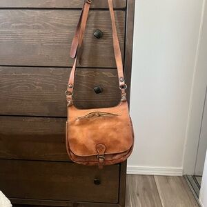Patricia Nash Tan Leather Crossbody Bag